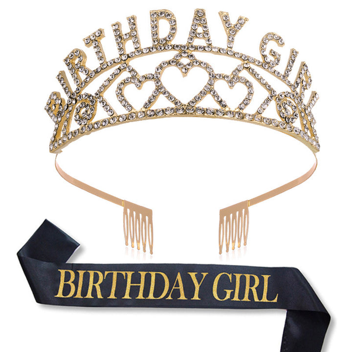 Ladies Glittering Birthday Crown Bowlift