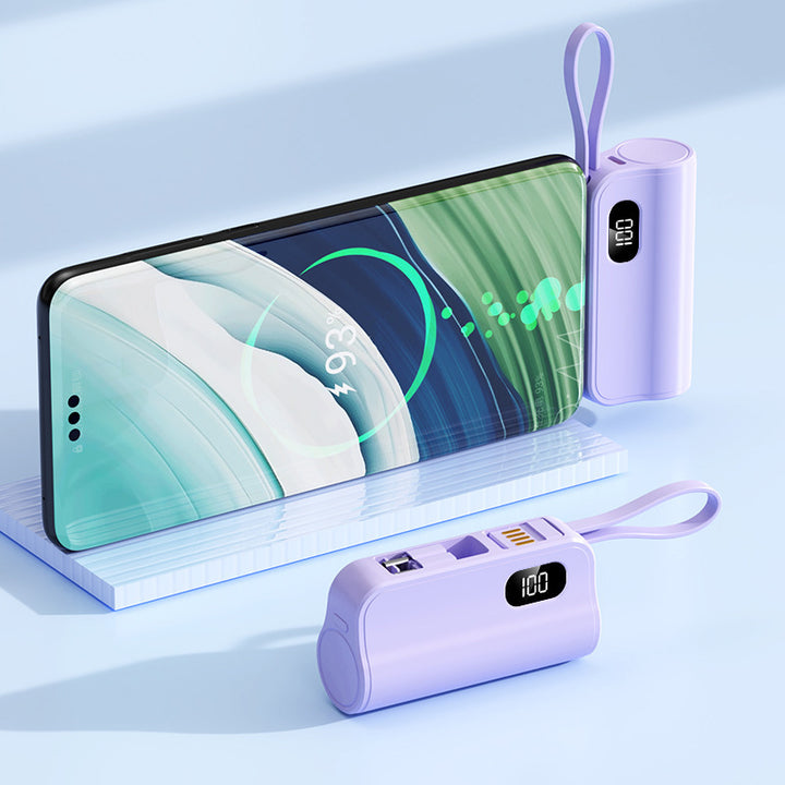 Mini Power bank with fast charging connection and versatile functions Bowlift