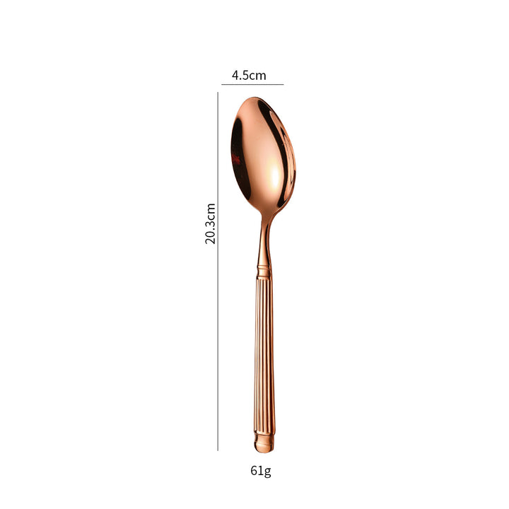 Elegant dessert spoon with exclusive surface design Bowlift