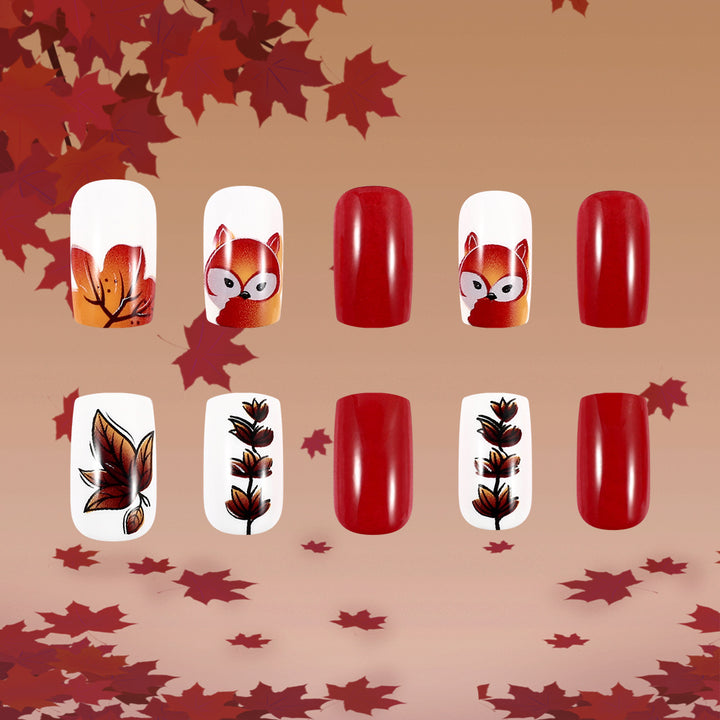 Creative Forest-Themed Nail Art Set Bowlift