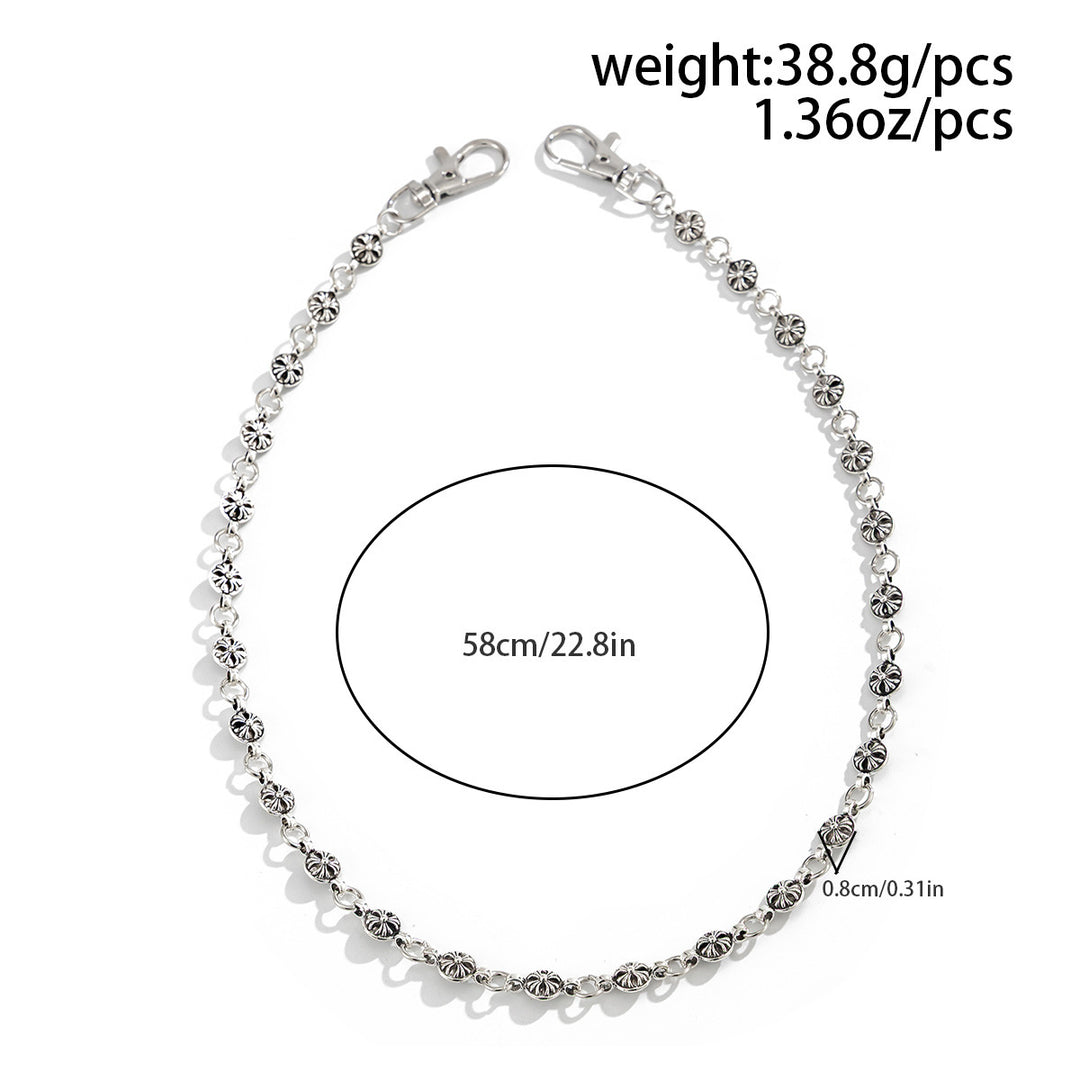 Fashionable chain necklace with glitter details Bowlift