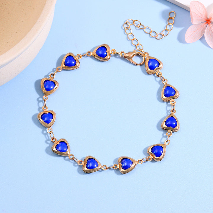 Heart-Shaped Link Anklet Bowlift