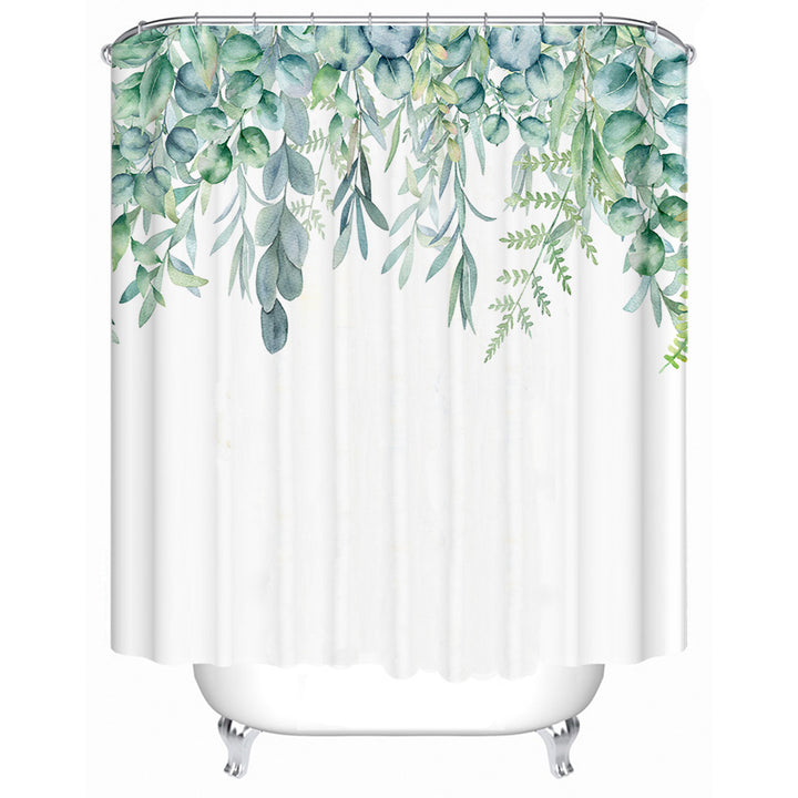 Leafy Botanical Shower Curtain Bowlift
