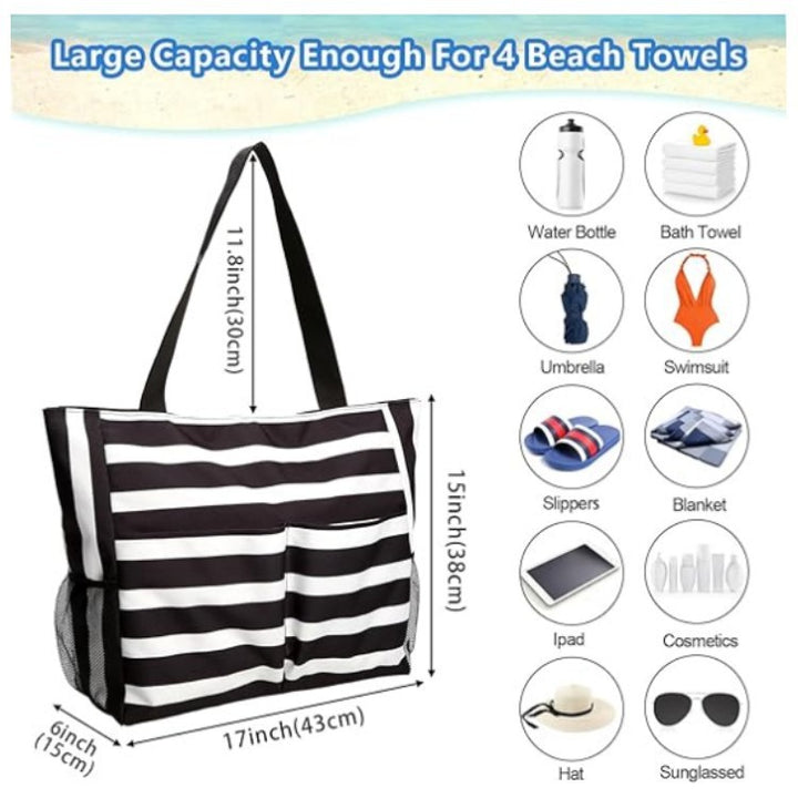 Practical beach bag with multiple compartments Bowlift