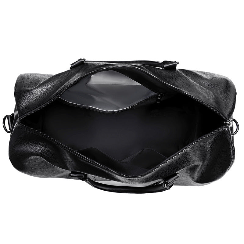 Elegant Leather Weekender Bag Bowlift