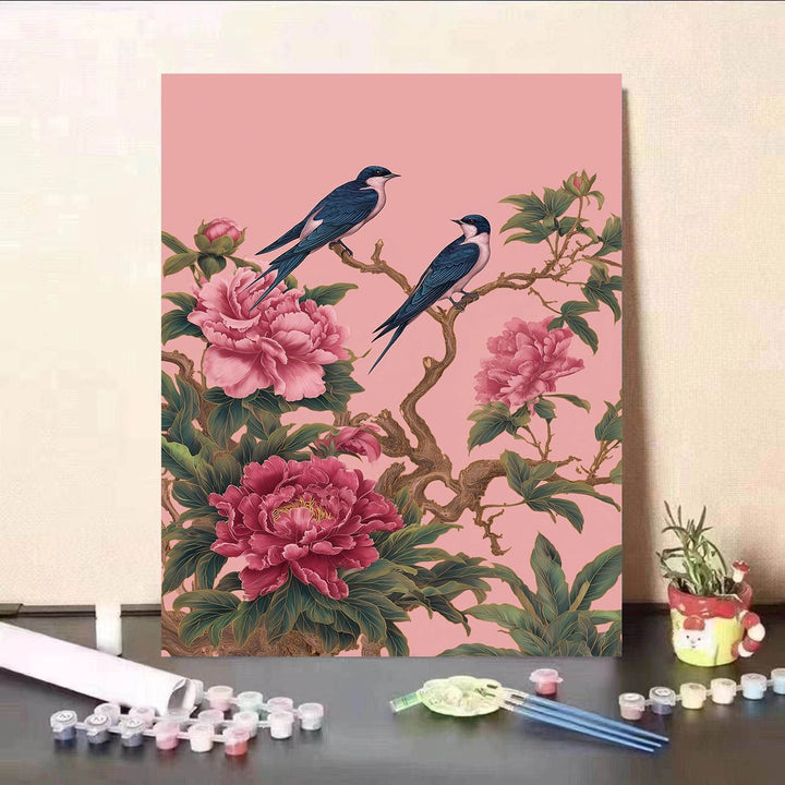 Floral-Themed DIY Paint by Numbers Kit Bowlift