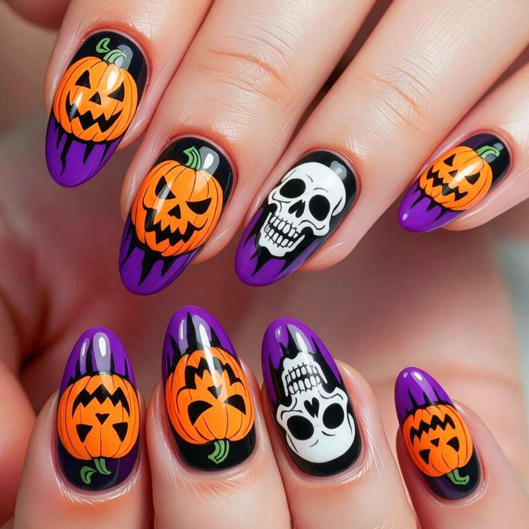 Halloween Nail Art Artificial Nails Bowlift