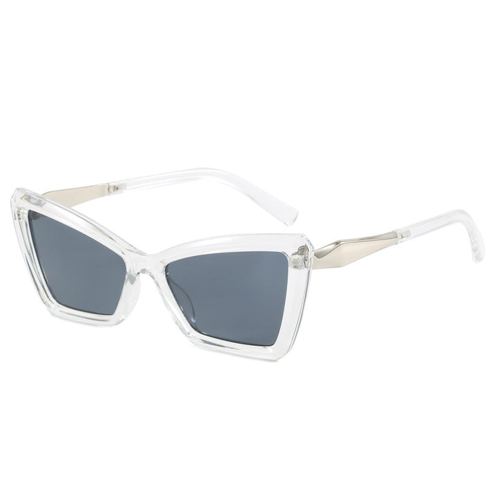 Women's Cat-Eye Sunglasses with Luxurious Transparent Frame Bowlift