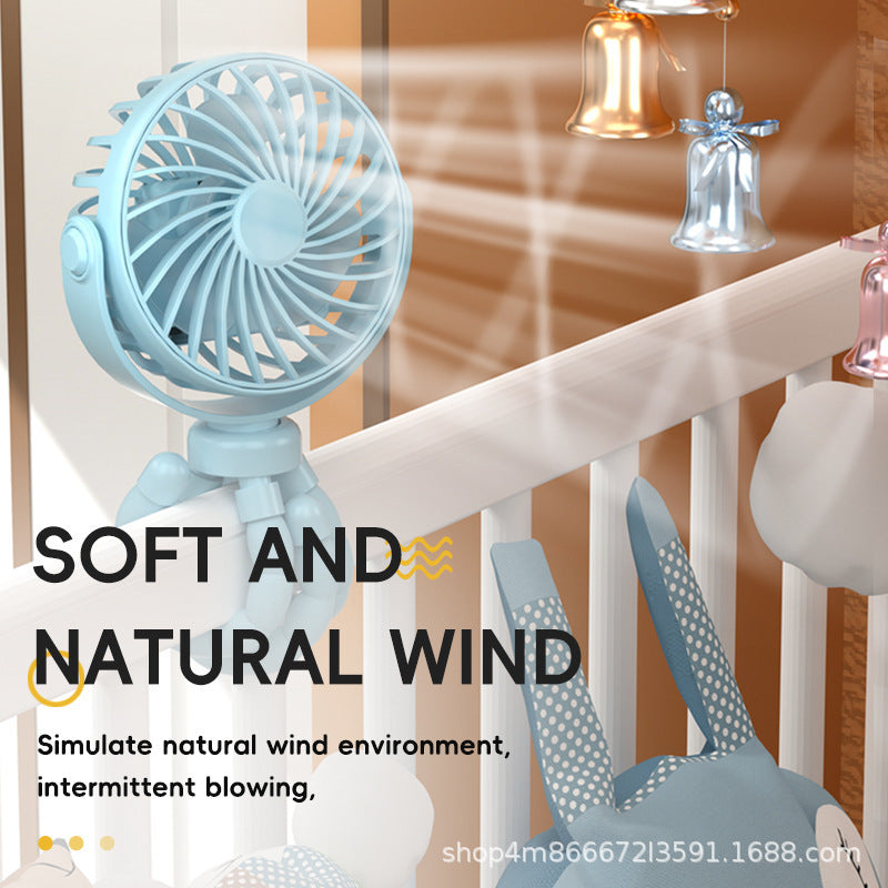 Portable USB Rechargeable Desk Fan Bowlift