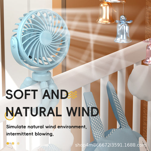 Portable USB Rechargeable Desk Fan Bowlift