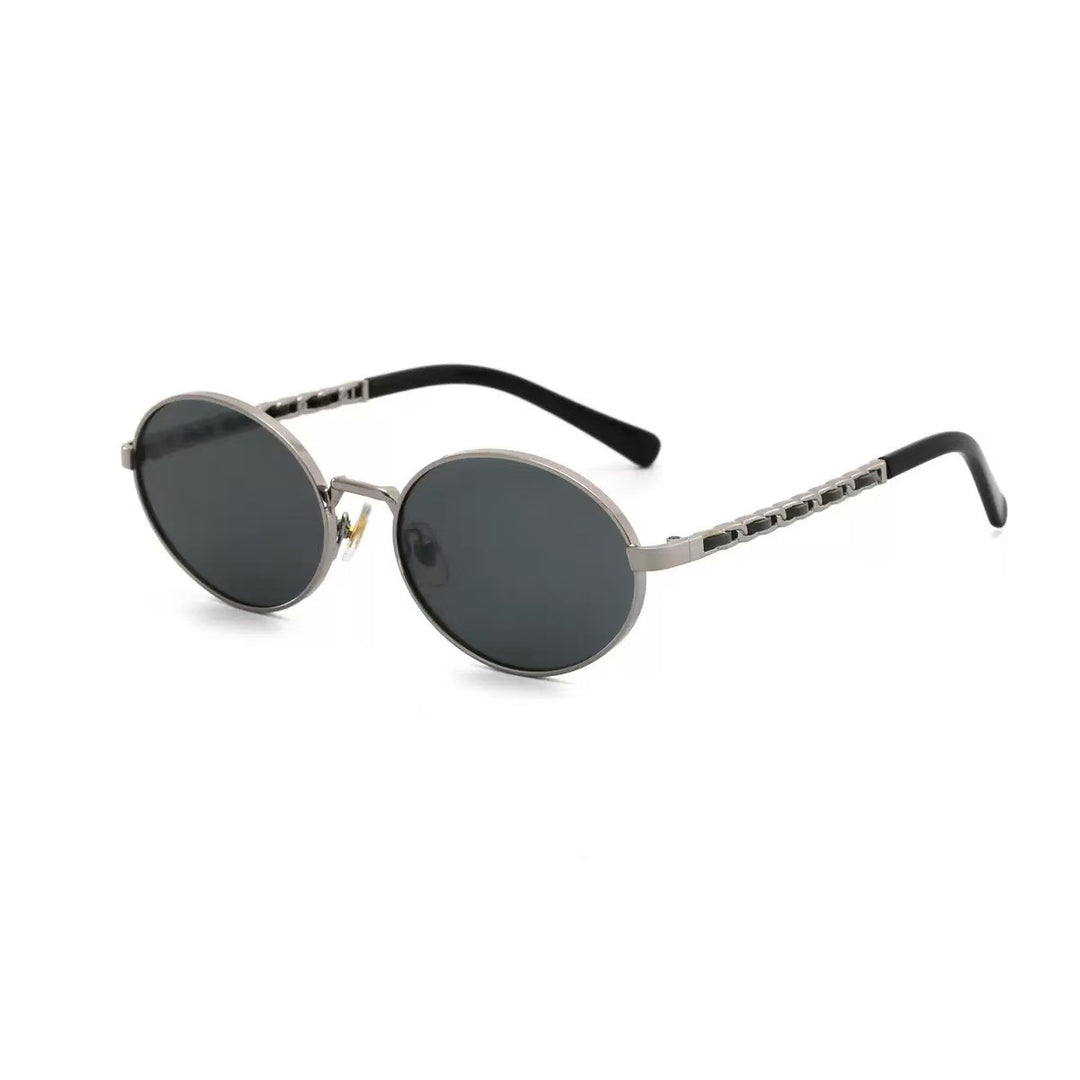 Women's elegant round sunglasses with luxurious frame and comfortable temples Bowlift