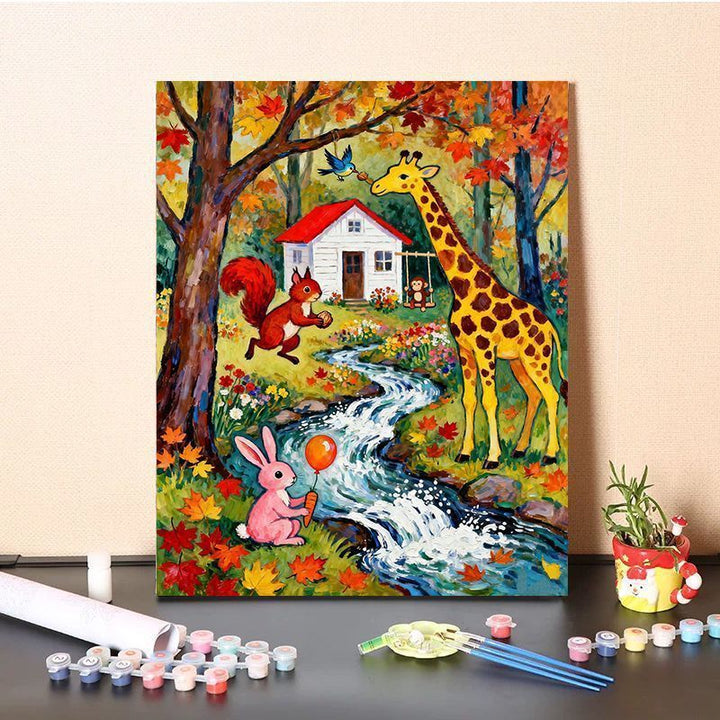 Vibrant Nature-Themed Paint by Numbers Art Kit Bowlift