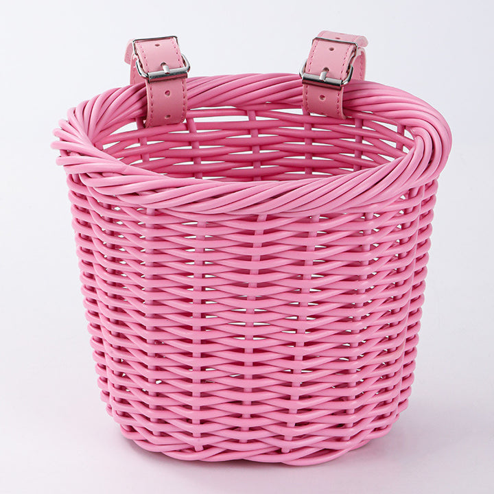 Woven Storage Basket with Adjustable Leather Straps Bowlift