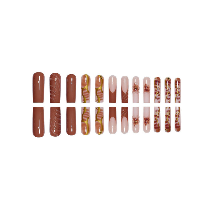 Floral Nail Art Extensions Bowlift