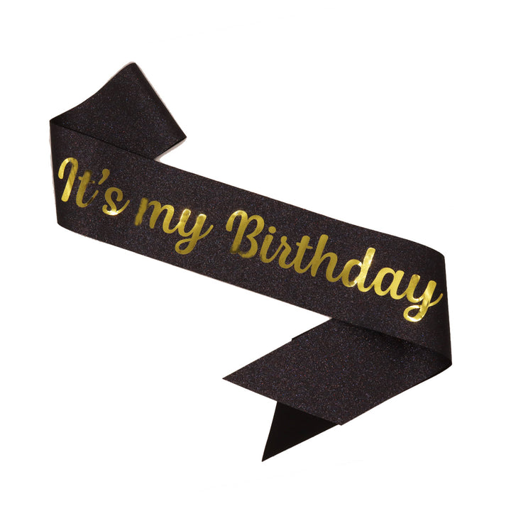 Ladies Festive Birthday Band with Glitter Design Bowlift