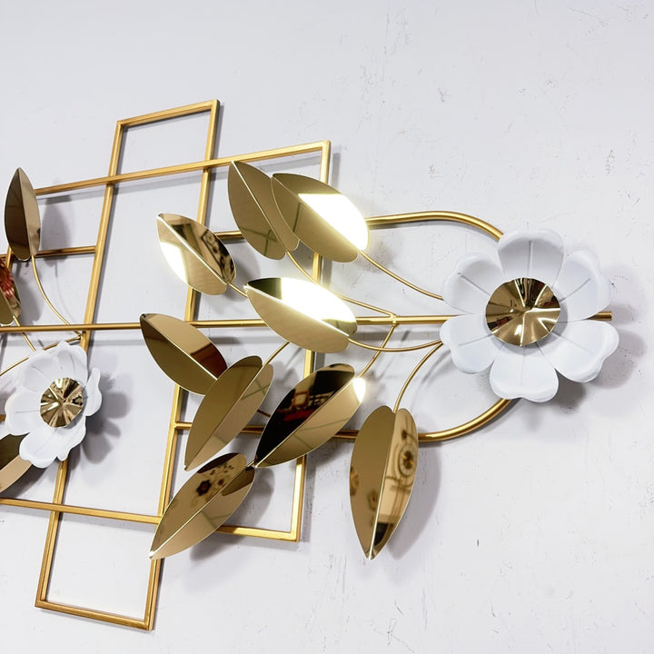 Elegant Botanical Wall Art Sculpture Bowlift