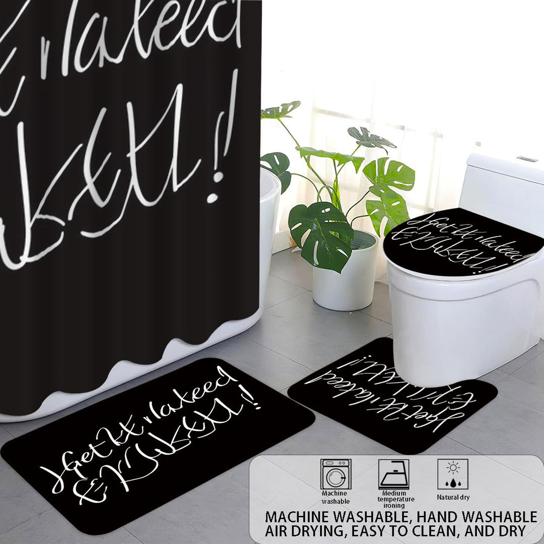 Bathroom Rules Digital Bathroom Décor Set Bowlift