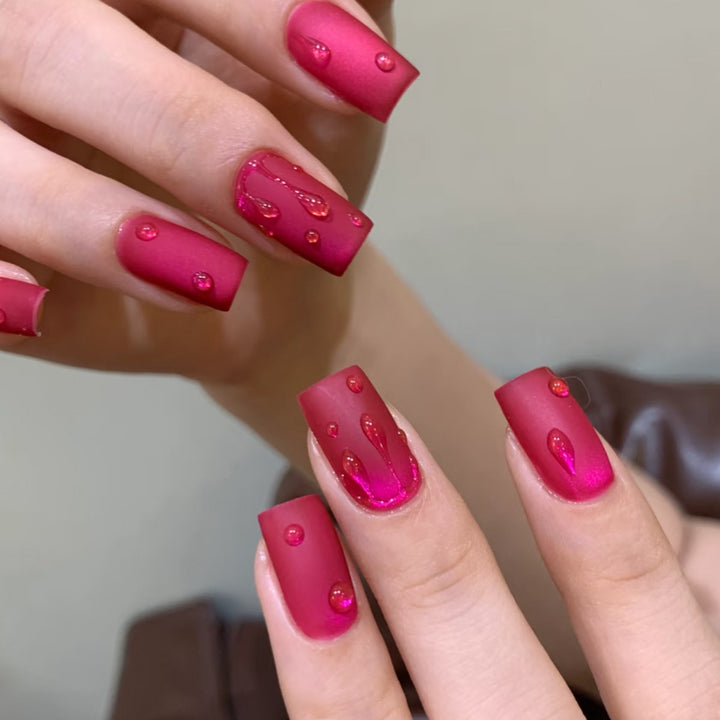 Artistic 3D Overlay Nail Art Bowlift