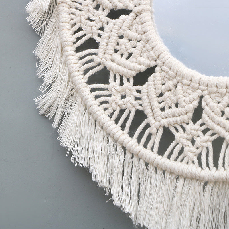 Decorative Macrame Mirror Bowlift