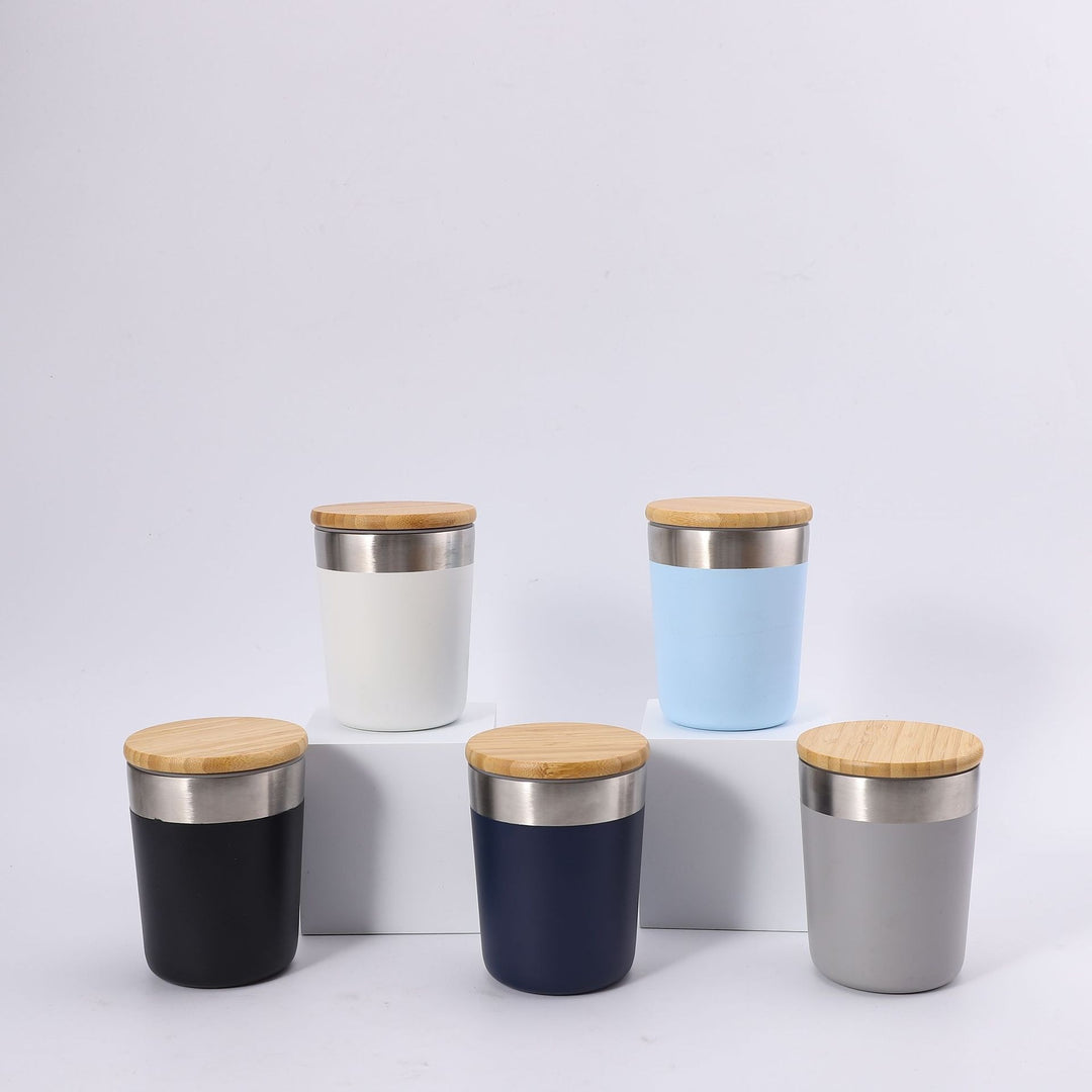 Women's Insulated Coffee Mug with Bamboo Lid Bowlift