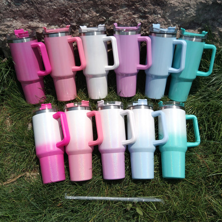 Women's insulated coffee cup with ergonomic handle Bowlift