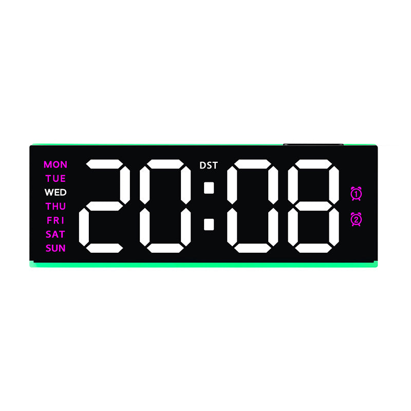Digital Alarm Clock with Multifunctional Display Bowlift