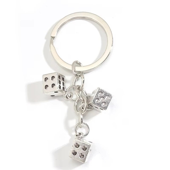 Dice-Inspired Charm Keychain Bowlift