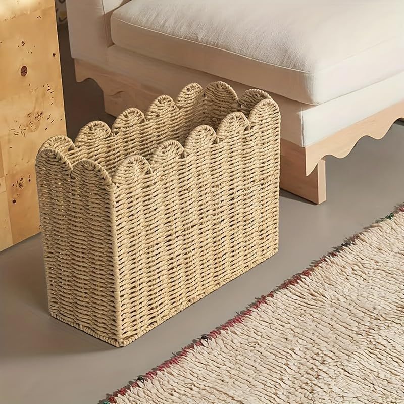Practical Storage Basket Made of Natural Materials Bowlift