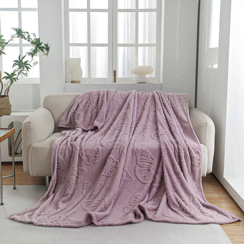 Ladies Luxurious Bedspread with Butterfly Pattern Bowlift