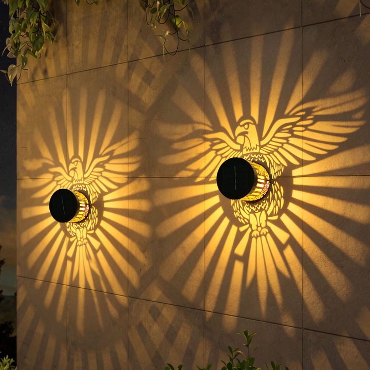 Solar Projection Lantern With Intricate Mandala Cutout And Warm LED Spotlight Bowlift