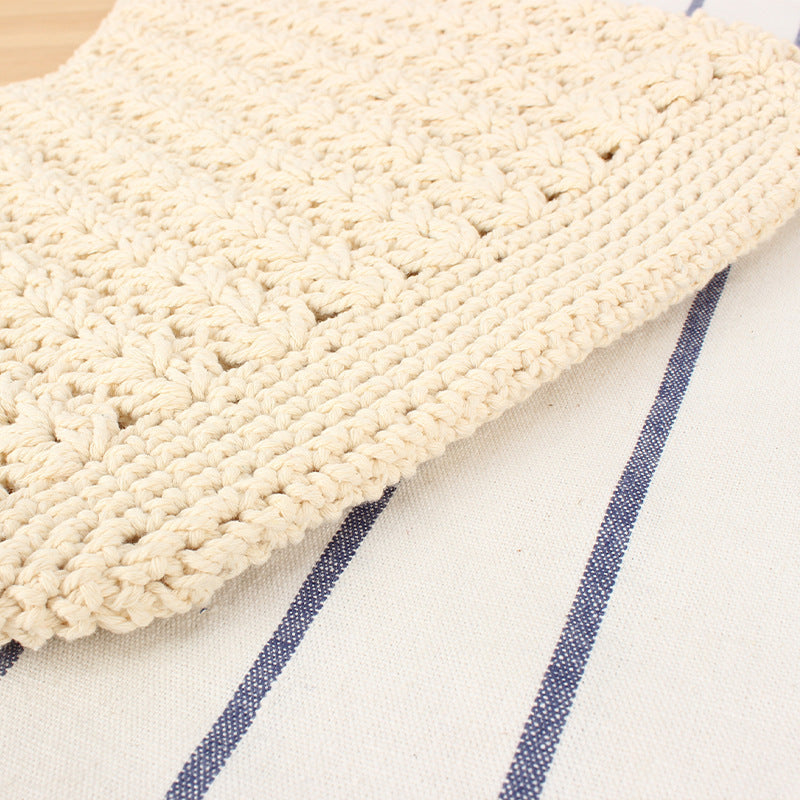 Handbag Made of Hand-Knotted Natural Material Bowlift
