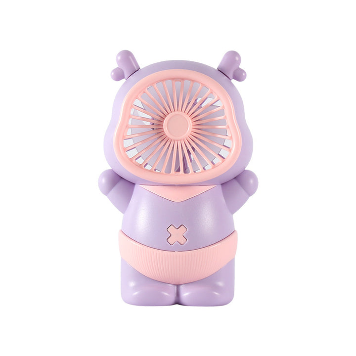 Unisex Portable Mini Fan in playful Bear Design Bowlift