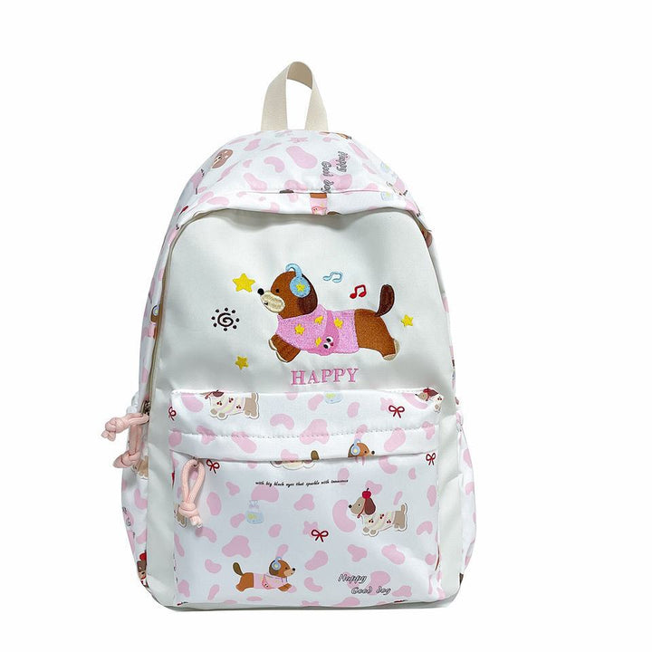 Adorable Animal-Themed Embroidered Backpack Bowlift