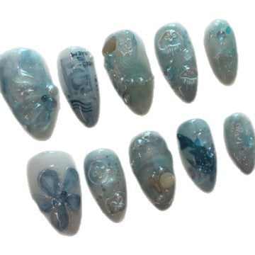 Decorative Themed Press-On Nail Art Set Bowlift