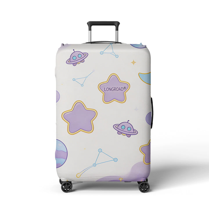 Women's suitcase cover with playful space design Bowlift