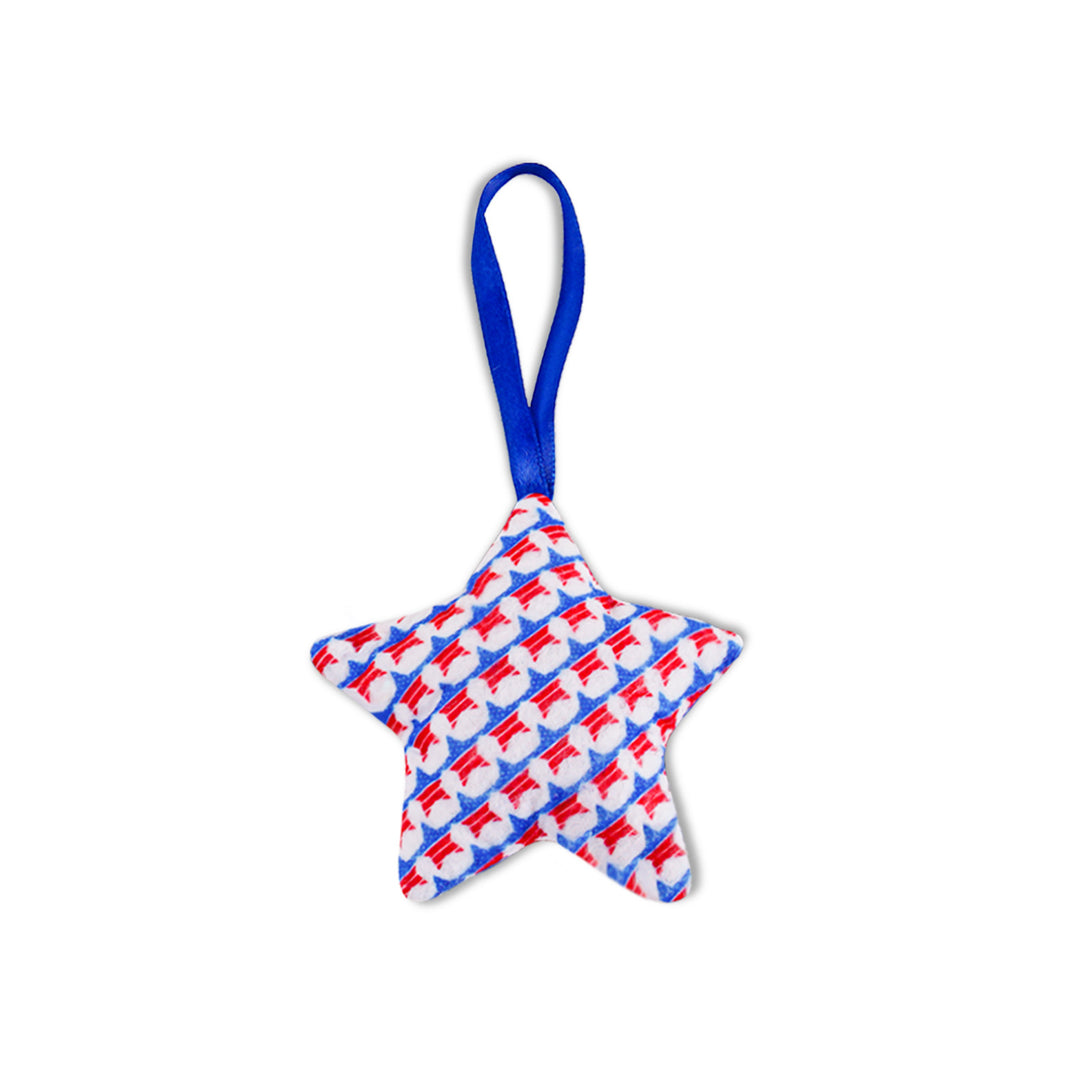 Unisex star-shaped hanging decoration made of soft felt with US flag pattern Bowlift