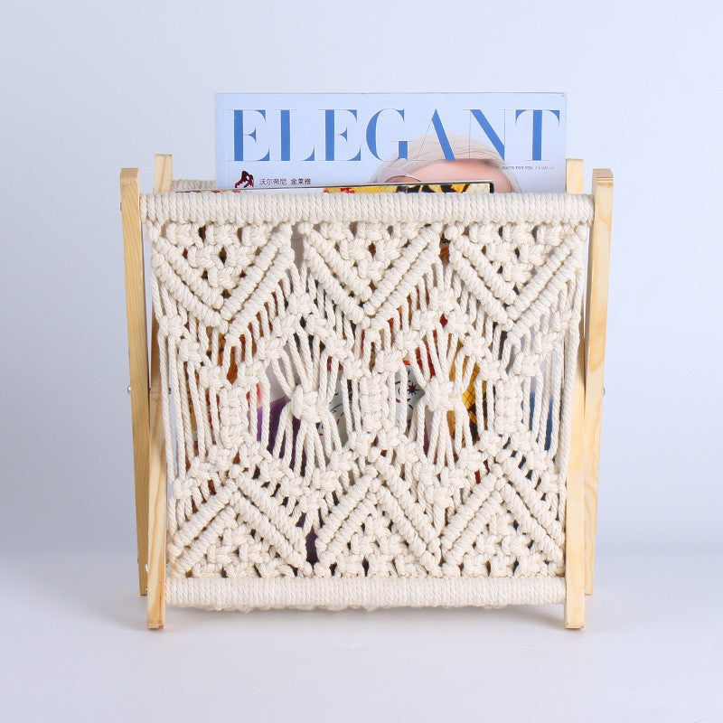 Macrame Magazine Rack Bowlift