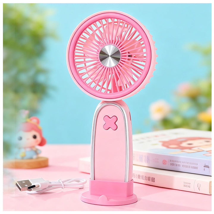 Women Portable USB Mini Fan with Ergonomic Shape Bowlift