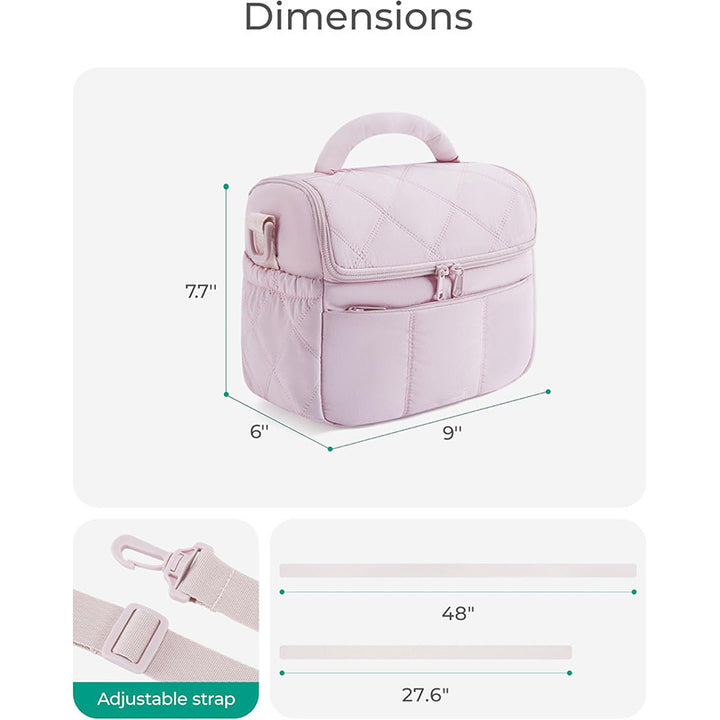 Padded cosmetic bag with multiple compartments Bowlift