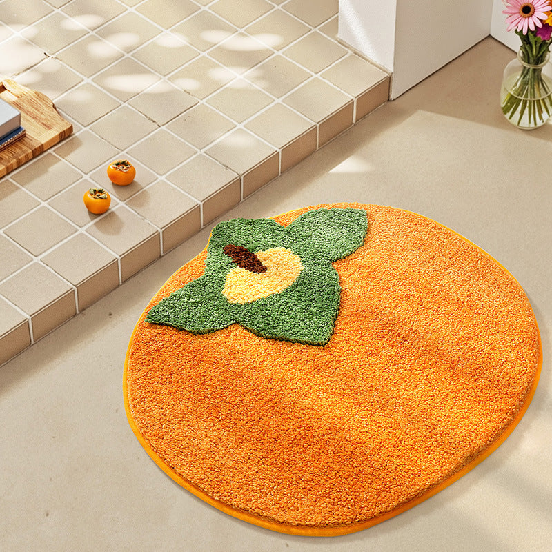 Playful Fruit-Themed Bath Rug Bowlift