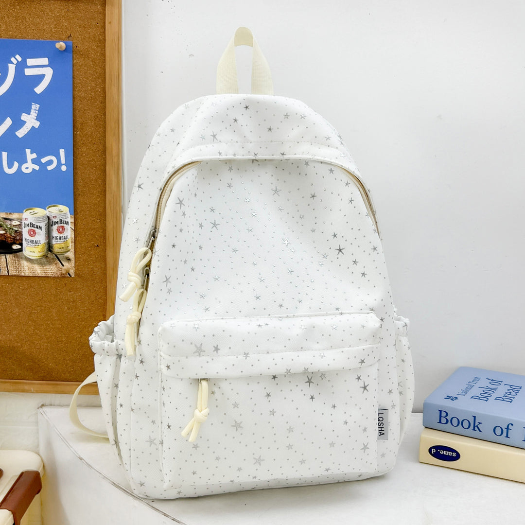 Starry-Patterned Functional Backpack