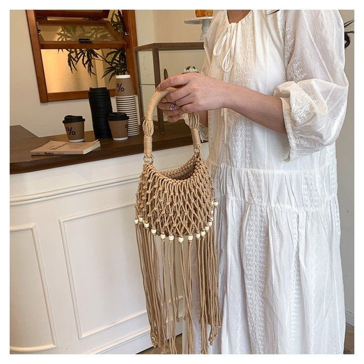 Artisanal macramé shoulder bag Bowlift