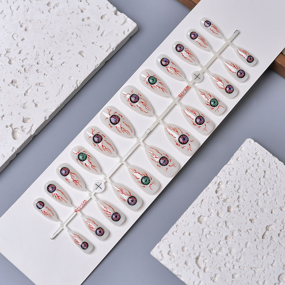 Artistic Eye-Themed Press-On Nail Set Bowlift