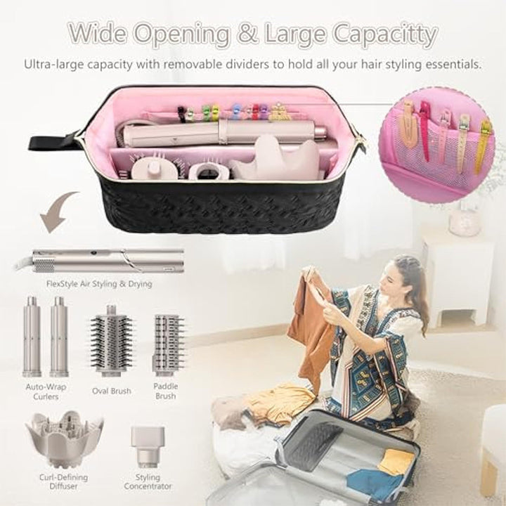 Cosmetic Organizer Bag with Multifunctional Compartments Bowlift