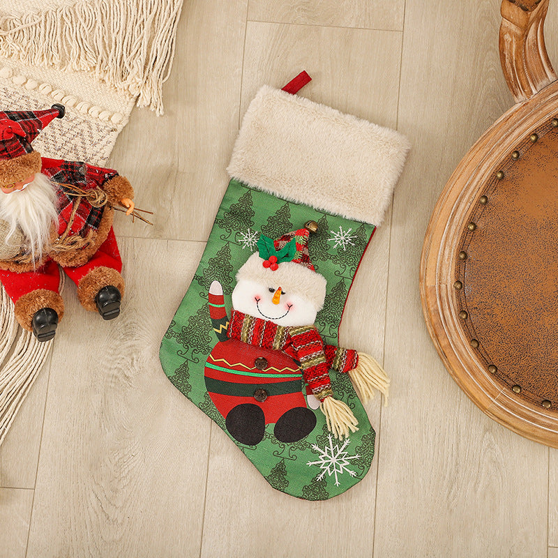 BowLift | Christmas Socks Gift Bag Christmas Tree Hanging Ornaments Candy Bag