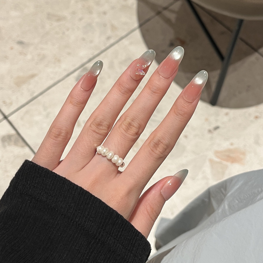 Ombre Stiletto Press-On Nail Extensions Bowlift