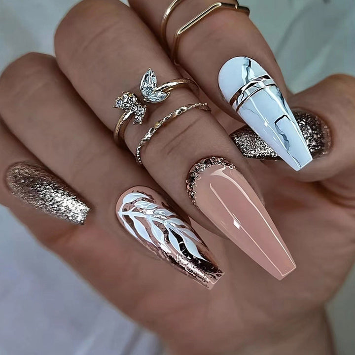 Decorative Glitter Nail Tips Bowlift
