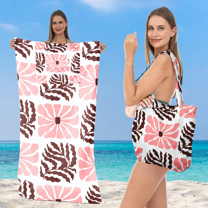 Beach towel with creative sea turtle pattern Bowlift
