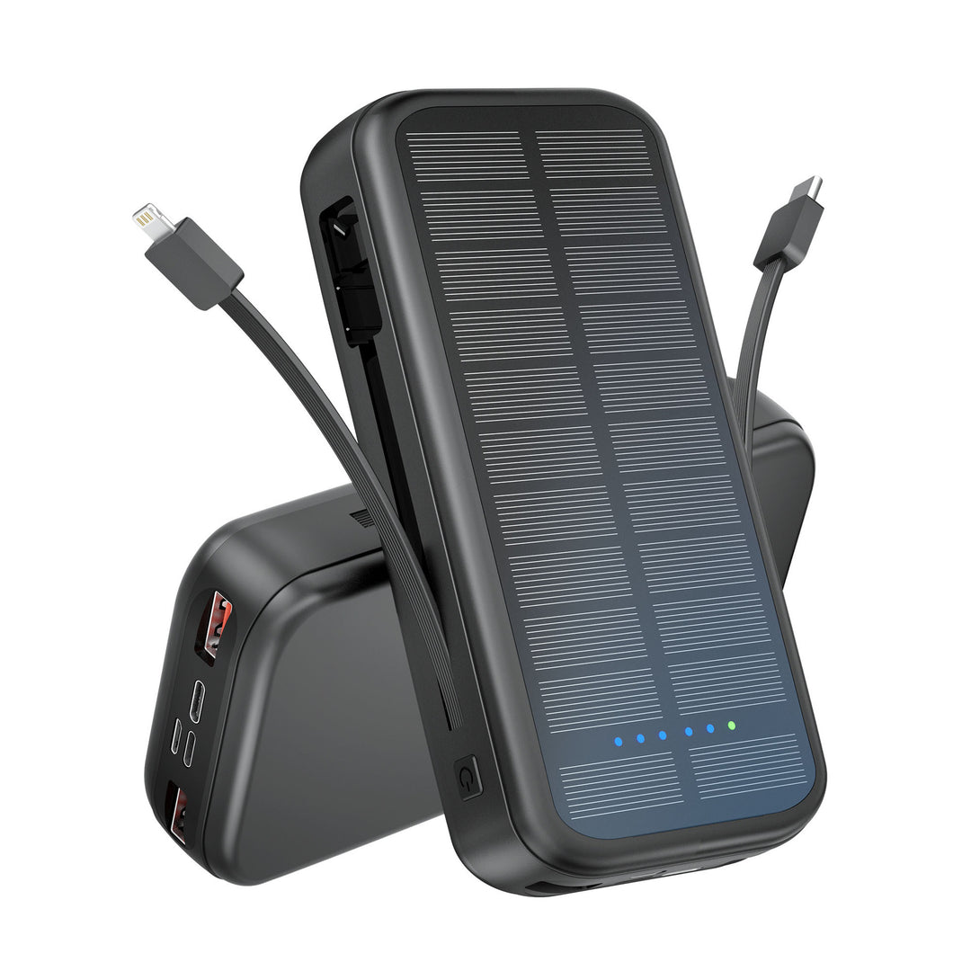 Solar-powered power bank with integrated fast charging function Bowlift