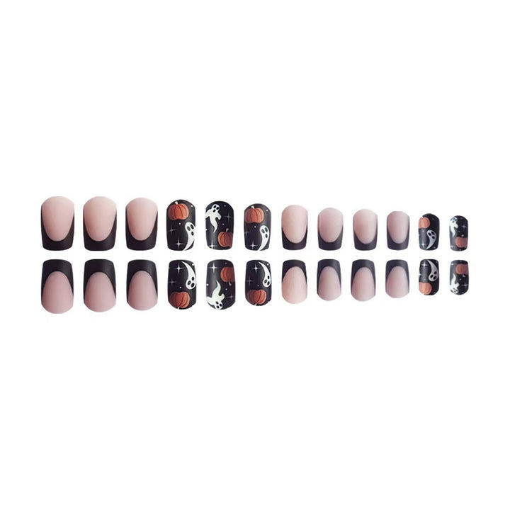 Creative Halloween-Themed Press-On Nail Set Bowlift